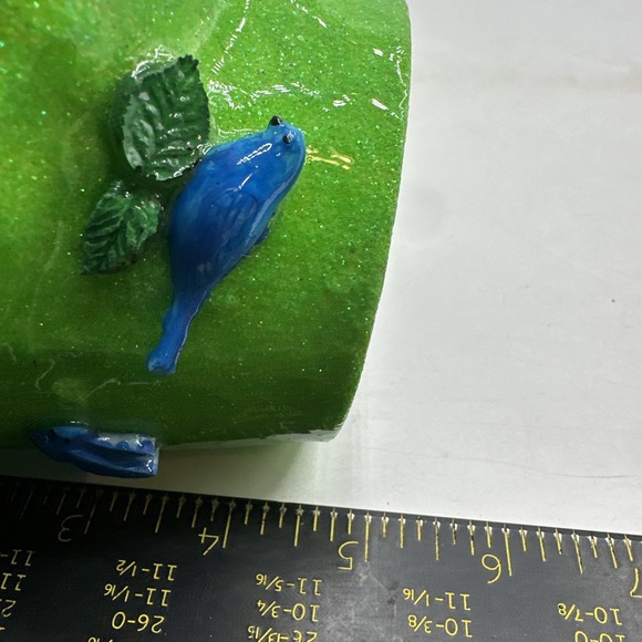 Girl Gnome Mug, Metal & Epoxy,Unbranded Orange And Green. - Picture 8 of 9